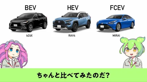 トヨタ、バッテリーEVなどの比較動画を改善。「ずんだもんの口調に違和感がある」との声を受け、語尾に「のだ」を付ける