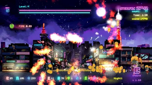 “2ボタン“で戦うハイスピードアクション『Tokyo Waning Moon』11月26日発売へ。極限シンプル操作で迫りくるゾンビをバッサバッサと斬り伏せる