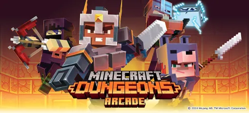 アーケード版「Minecraft Dungeons」本日稼働開始。全60種類のゲームカードから最大5枚をキャラに装備して，最大4人でダンジョンに潜れる