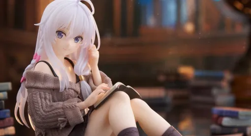 『魔女の旅々』イレイナのデスクトップキュートフィギュア新作は私服姿。キュートなニット＆くつろいで本を読むシチュエーションがグッド