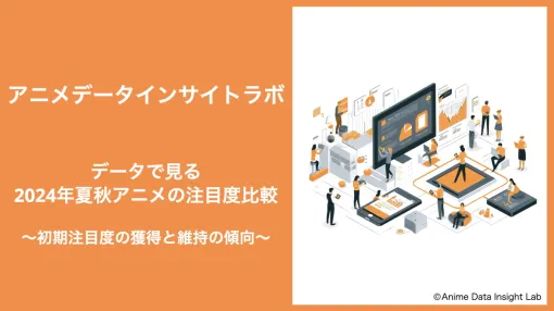 『ダンダダン』や『アオのハコ』など話題作は視聴者との新たな接点創出に成功…アニメデータインサイトラボ「データで見る2024年夏秋アニメの注目度比較」を公表