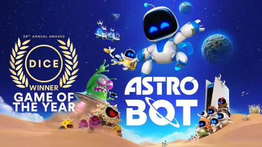 「ASTRO BOT」D.I.C.E. Awards授賞式でGame of the Yearを受賞。ゲームデザインなど各部門でも評価され5冠を達成