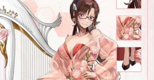 『NIKKE×エヴァ』マリの限定コスチューム“神秘の女神”公開。優雅に竪琴を奏でる姿は“女神”そのもの!?【勝利の女神：NIKKE×エヴァンゲリオン】