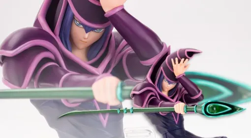 『遊戯王』いでよ！ ブラック・マジシャン！ 初期カードイラスト再現のポーズでプライズフィギュア化