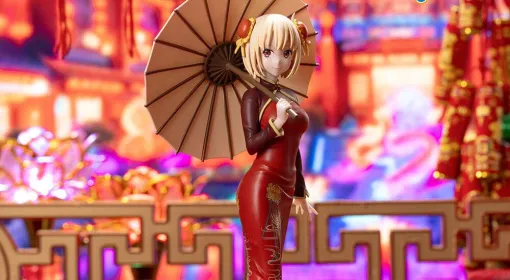 『リコリス・リコイル』千束の新作フィギュア“チャイナStyle”はヒガンバナの模様や衣装を引き立てる傘がポイント【リコリコ】