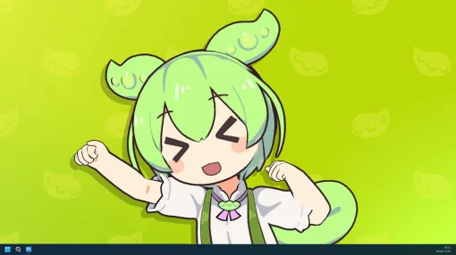 “ずんだもん”が『Desktop Mate』第3弾DLCとして4月3日に配信決定。待望の“ボイス機能”を搭載、デスクトップPC上を元気に動き回る