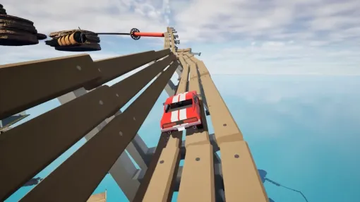 「車」で空登りアクション『PathUp!』4月1日配信へ。ブーストとジャンプで切り抜ける、大胆かつ繊細ドライビング空登り