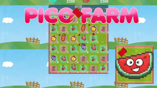 インディーゲーム開発のZUOSOFT、2048ライクマージパズルゲーム「ピコファーム」を全世界リリース