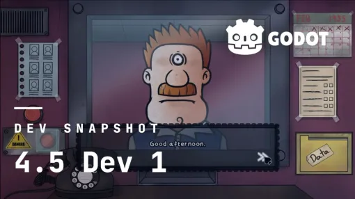 オープンソースのゲームエンジン「Godot 4.5 dev 1」リリース。隣接するタイルマップ間でコリジョンの結合が可能になったほか、エディタ関連の機能が強化