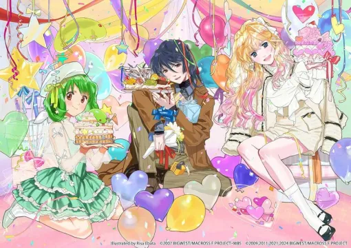 【マクロスF】人気楽曲を網羅したベストアルバム『娘々グレイテスト☆ヒッツ！』が予約受付中。歴代CDジャケット復刻缶バッジ付き店舗限定特典にも注目！