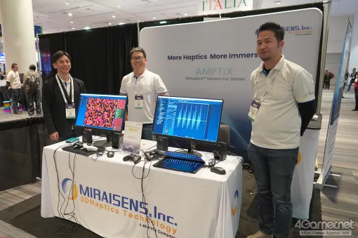 ［GDC 2025］ゲームパッドが引っ張られたり回転したりする触感を作れる，ミライセンスの3Dハプティクス技術「AMPTIX」とは？