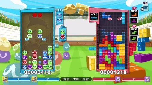 『ぷよぷよテトリス2S』新モード“いっしょにぷよテト”で大事なのはコミュニケーション。ふたりが同フィールドで“ぷよ”＆“テトリミノ”を動かしてワチャワチャ【Switch2体験会】