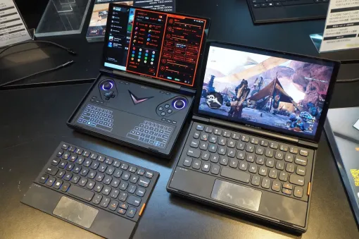 着脱式キーボードを外すとゲームパッドが現れる！5月上旬発売予定の8.8インチモバイルPC「OneXPlayer G1」のゲーム性能を試してきた