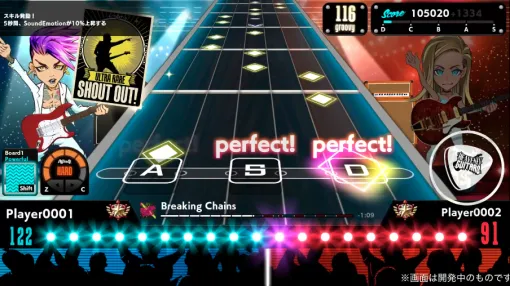 『白猫プロジェクト』浅井Pの新作『Heavenly Guitars』はエレキギター対戦ゲーム。直感的な操作感でギターを弾く楽しさを再現