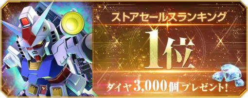 バンダイナムコENT、『SDガンダム ジージェネエターナル』が一部地域でストア売上ランキング1位…プレイヤー全員にダイヤ3000個をプレゼント