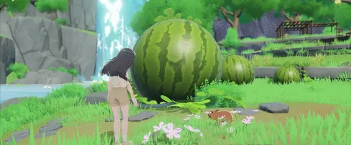 ジブリなどから影響を受けたスローライフゲーム『Starsand Island』が開発中 人間の身長を超えるサイズのスイカも登場