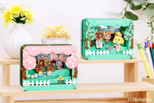 「どうぶつの森」の日常シーンを「春」「夏」の2種類の季節で表現した「ペーパーシアター どうぶつの森」，本日発売