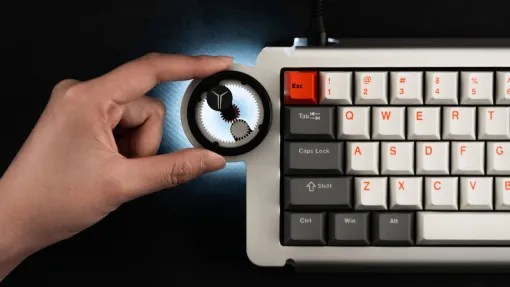 丸い物理ダイヤルが特徴のゲーミングキーボード「Dry Studio ice ring 63 RT」が発売中。磁気スイッチを採用し、ラピッドトリガー機能を搭載