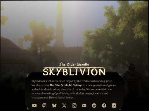 『オブリビオン』Mod開発、ベセスダと仲良し。『スカイリム』再現「Skyblivion」プロジェクトも安泰か