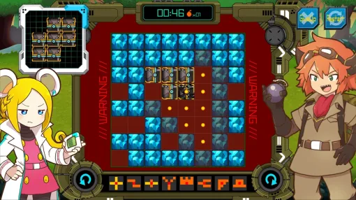 爆弾でブロックを吹き飛ばし，キレイな状態でお宝を発掘しよう。パズルゲーム「SearchAndBomb」，Steamで配信開始