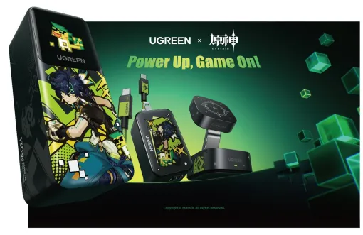 UGREEN×『原神』でキィニチのオシャレなモバイルバッテリーや充電器が登場。抽選でアクスタなどキィニチのグッズ入りのギフトボックスをプレゼント！【読プレ】