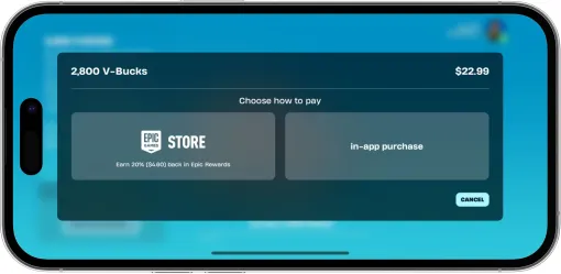 Epic Games独自の決済方法で，ずっと20％還元。「フォートナイト」「ロケットリーグ」「Fall Guys」などが対象