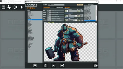 プログラミング不要の3DダンジョンRPG制作ツール『ACSG』配信開始―デフォルト機能充実、直感的に作って配布もできる