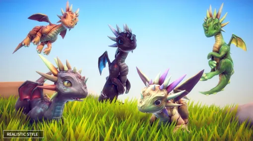Epic Gamesのマーケットプレイス「Fab」、6/3（火）までの期間限定で無料コンテンツを公開。小型ドラゴンのキャラクターアセットなど3製品