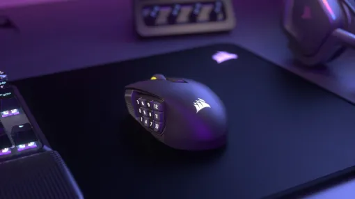 16ボタン搭載のCORSAIR製ワイヤレスマウス「SCIMITAR ELITE WIRELESS SE」、5/30（金）に発売。親指部分に12ボタンを配置し、スライドで位置調整が可能