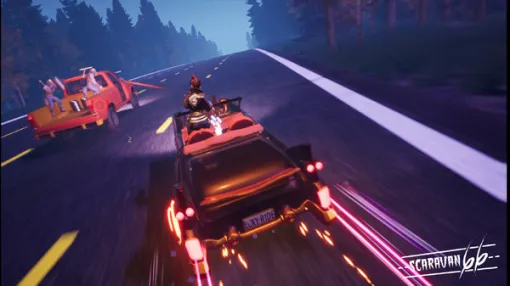 呪われたハイウェイを永遠に彷徨う…脱出ローグライクカーコンバット『Scaravan 66』7月より早期アクセス開始