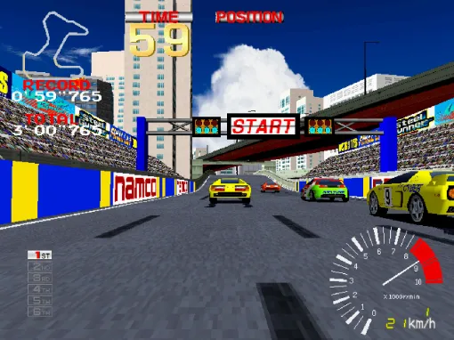 アーケードアーカイブス版「リッジレーサー」，6月5日配信開始。1993年にナムコから発表された名作レースゲームを楽しもう