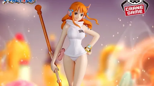 『ワンピース』ナミがエッグヘッド編の衣装でフィギュア“THE出航”に。魔法の天候棒を手に新たな冒険の地へと歩き出す【ONE PIECE】