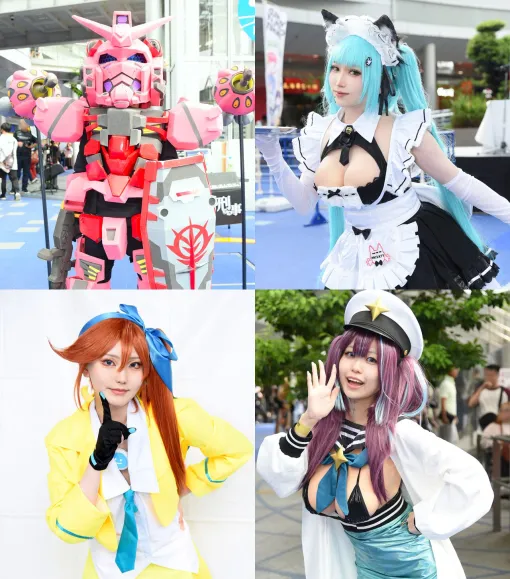 【コスプレ】『ガンダム ジークアクス』赤いガンダムやシャリア・ブル、『ダンガンロンパ』江ノ島盾子バニーらも参戦！ “コスサミパーティー”を沸かせたコスプレイヤーたち