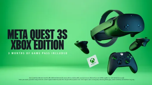 数量限定VR/MR機「Meta Quest 3S Xbox Edition」発表＆海外向けに発売―本品だけで「Xbox Game Pass Ultimate」のストリーミングゲームが楽しめる