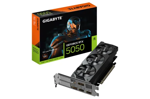 GIGABYTEからGeForce RTX 5050搭載カード3製品が発売に。ロープロファイルモデルもラインナップ