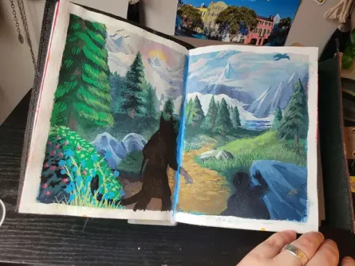 『スカイリム』旅の手記をイラストで残すユーザー、没入感あふれるロールプレイ記録