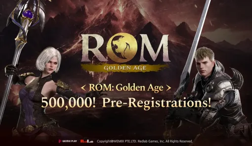 WEMADE、Web3 MMORPG『ROM: Golden Age』の事前登録者数が50万人を突破