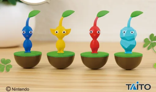 『ピクミン』ゆらゆら揺れる姿がかわいいフィギュアが再登場。赤、黄、青、氷の全4種を並べて一斉に揺らしてみたい
