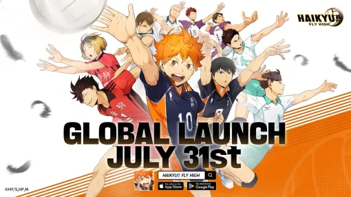 KLab、スマホゲーム『ハイキュー!!FLY HIGH』のグローバル版『HAIKYU!! FLY HIGH』の配信日が7月31日に決定