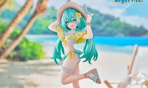 【初音ミク】新作フィギュアは夏本番が近づく今にピッタリな水着姿。かわいい表情＆ポーズに暑さも忘れる!?
