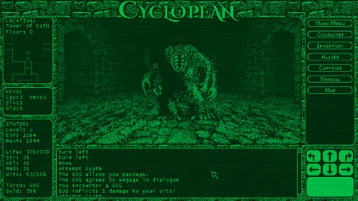 クトゥルフ神話3DダンジョンRPG『Cyclopean: The Great Abyss』正式リリース！夢見人となり怪物たちが住まう地下世界を探索