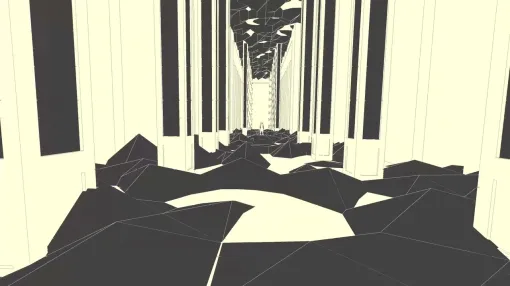 ウォーキングシミュレーター『NIDANA』レビュー。白と黒しかない幾何学模様の世界を歩くのは「変な夢を見た気がするけど思い出せない」感覚と似ている