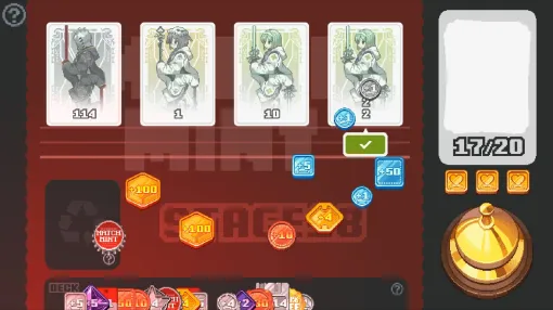 コイン合成デッキ構築ローグライク『MATCH MINT』PC向けに公開。話題作『Dungeon Sweeper』開発者が贈る、数ぴったり合わせゲーム