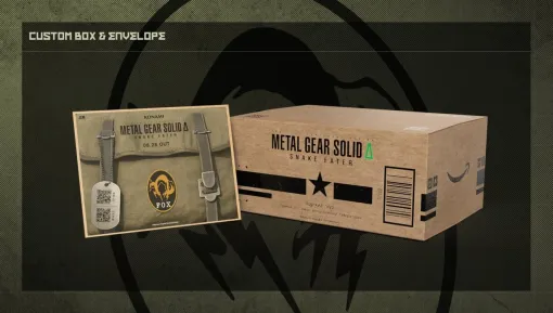8月27日以降にAmazonで買い物すると配送用の箱が「METAL GEAR SOLID Δ」デザインに 届いた箱を使うARコンテンツも配信