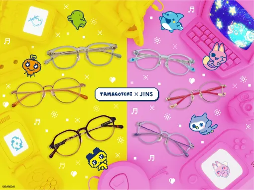 「たまごっち」×JINSコラボ商品が本日発売。まめっちたちのレトロな大人向け商品や，たまごっちパラダイスの子供向け商品など
