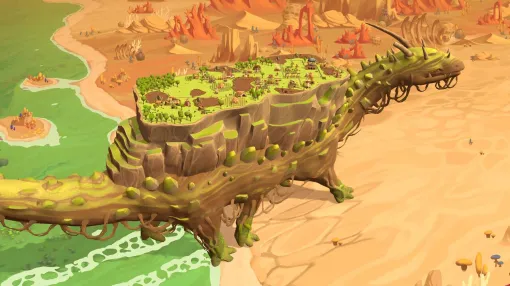 巨大生物の背中で街を作るシム『The Wandering Village』レビュー。街を発展させつつ、巨大生物のお世話もこなす、忙しいけど楽しすぎるシミュレーションゲーム【電撃インディー#1078】