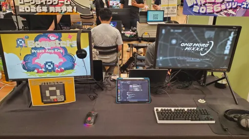 東京ゲームダンジョン9：気になるインディー8選（カード/パズル/ユニーク系）。マウス振りリズムゲー『One More Mix』、スマホ版『幕コレ』、文章操作パズル『黒くないカギで開かないドアはない』など【電撃インディー#1077】