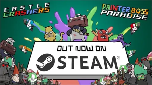 Steam版『Castle Crashers』にオリジナルキャラも作れる最新DLC「Painter Boss Paradise」配信！