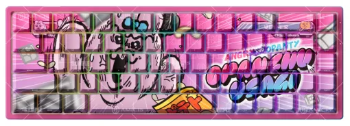 「おぱんちゅうさぎ」コラボデザインのゲーマー向け65％キーボードが登場。ラピッドトリガー対応