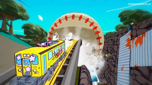 『電車アタック！』ジェットセットラジオ風グラで電車がトリックをキメ、合体してロボ少女に！ 意味がわからないが2026年に発売予定【gamescom 2025】